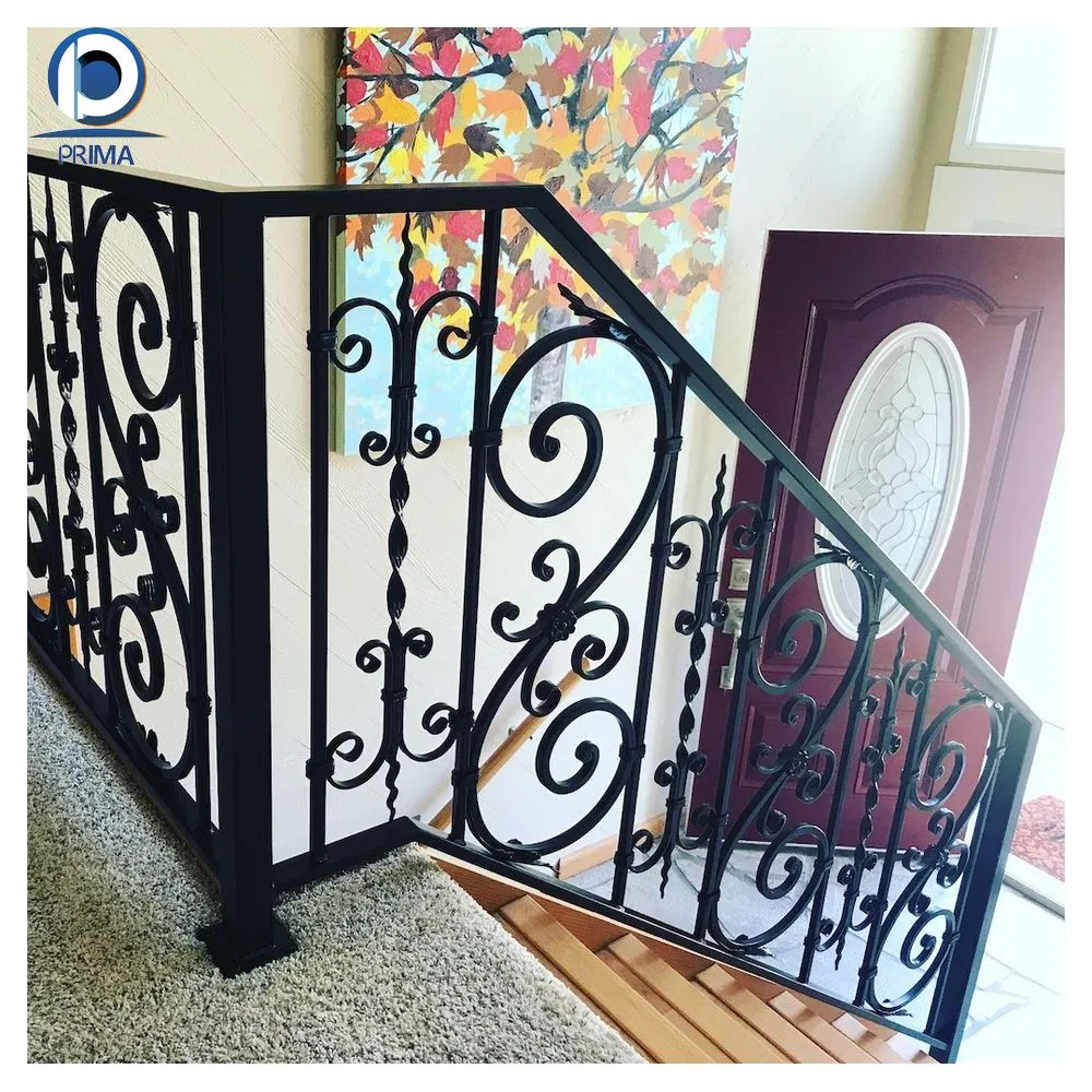 Metal Garden Small Fence Outdoor Used Wrought Iron Stair Customized Railing