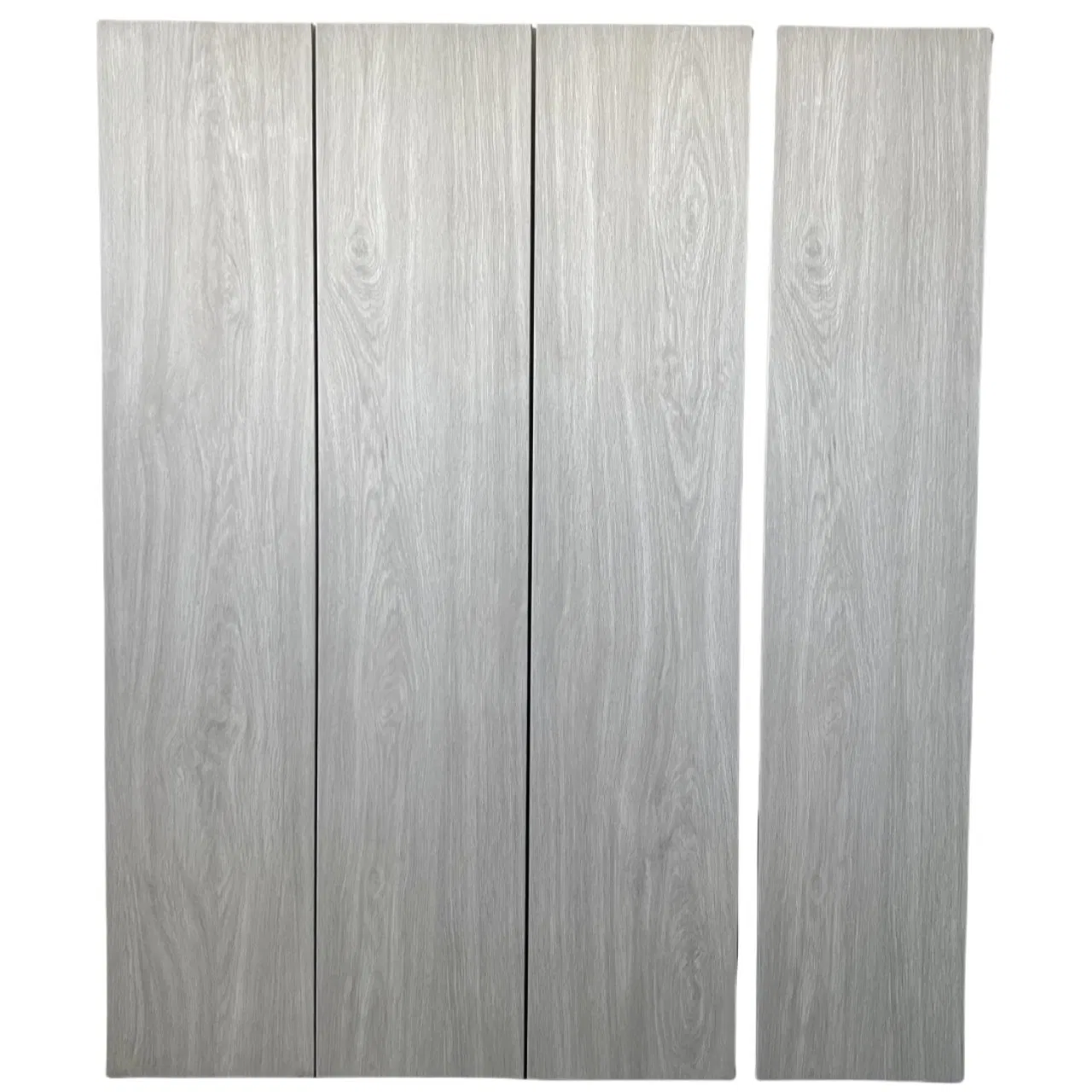 Carved Wood Planks Grained Embossed Matt Ceramic Porcelain Wall Floor Tiles