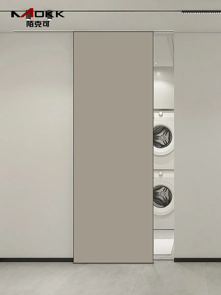 Aluminum-Wood Sliding Doors for Indoor Use Are Suitable for Customized Aluminum Alloy Doors for Rooms, Hotels and Apartments Interior Door Metal Sliding Door