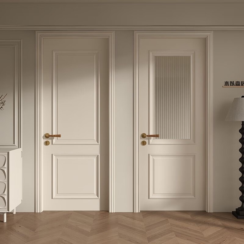 Unique Designer Interior Double Solid Wood Wooden Front Courtyard Gate Color Arch Entrance Door