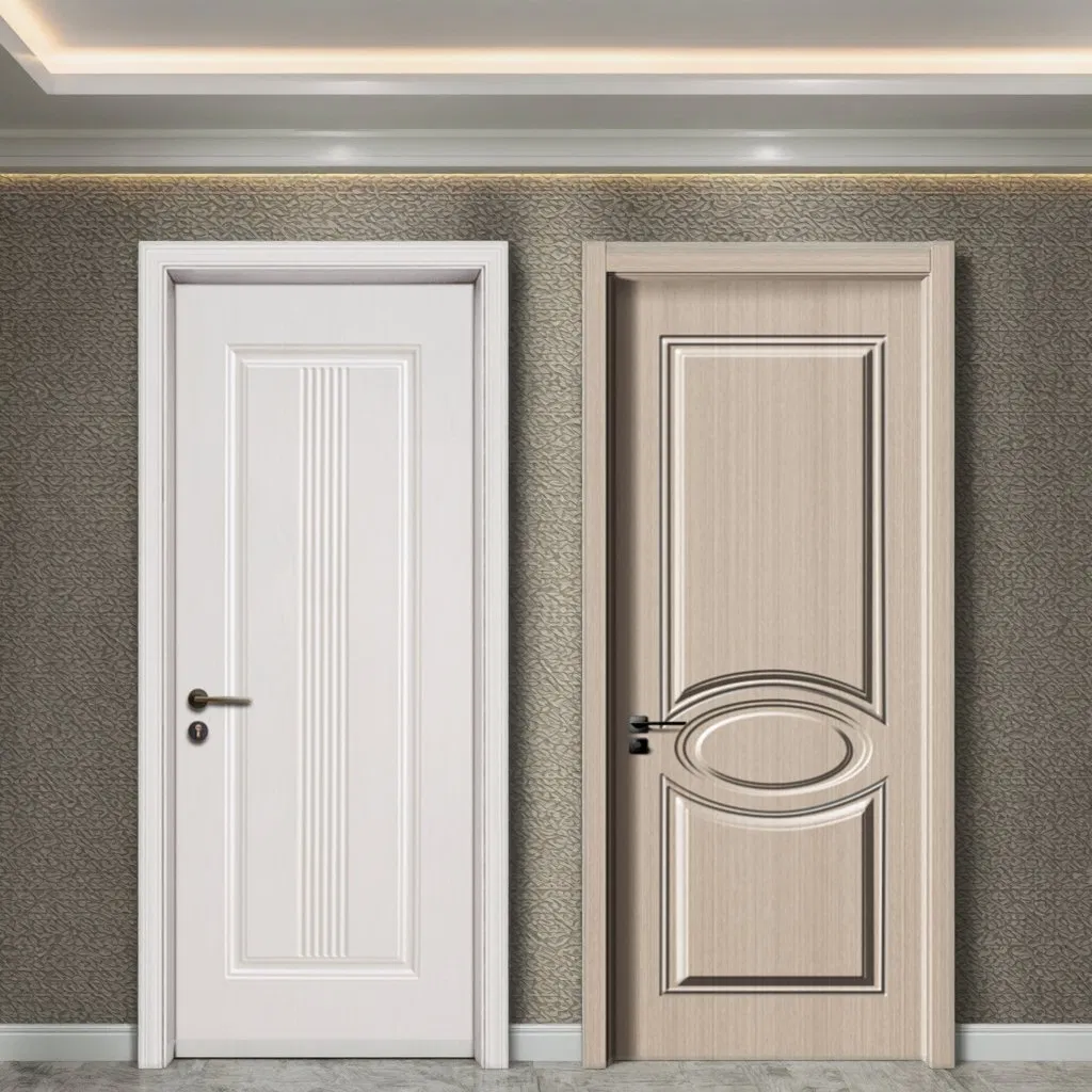 Anti-Termite PVC Polymer Panel Waterproof Interior Solid WPC Wood Composite Door