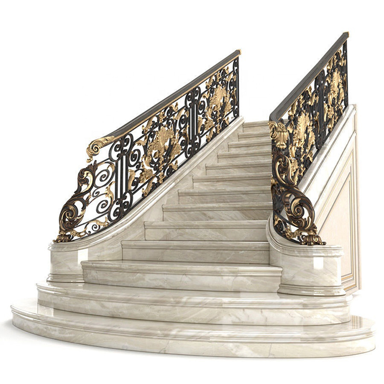 Mazhong M-Shaped Wrought Iron Stair Railings