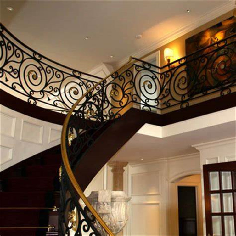 Prima Classic Design Staircase Fence Safety Interior Wrought Iron Stair Railings
