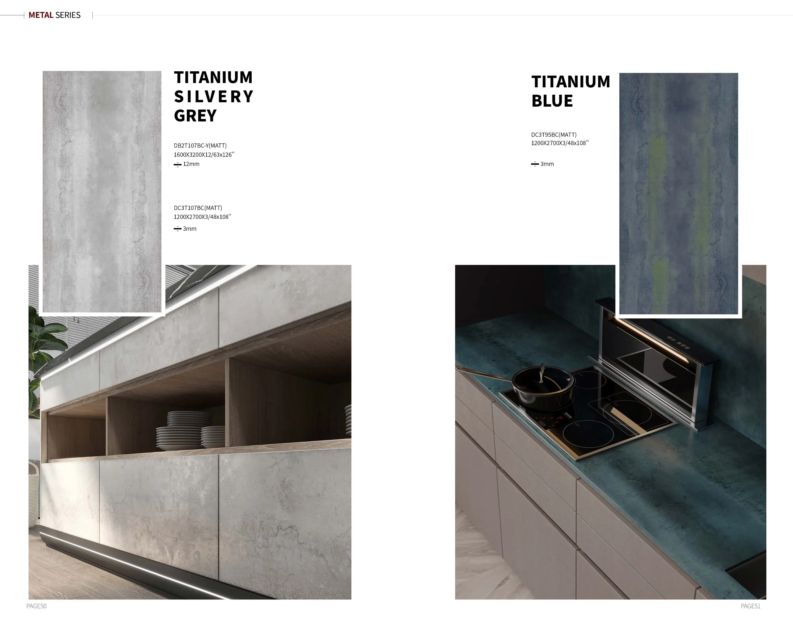 1600X3200X12mm Stone Look and Metal Look Sintered Stone Slab