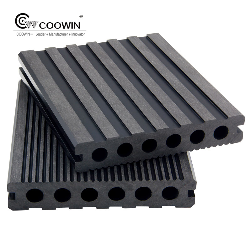 Anti- UV and Waterproof 140X25 Round Hole Outdoor WPC Building Deck Material