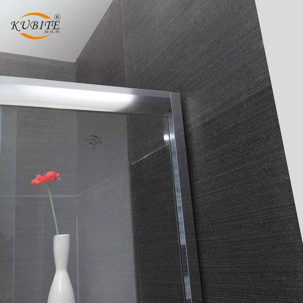 Customizable Frameless Sliding Glass Shower Enclosure Tempered Glass Modern Design Stainless Steel Aluminum Profiles Square