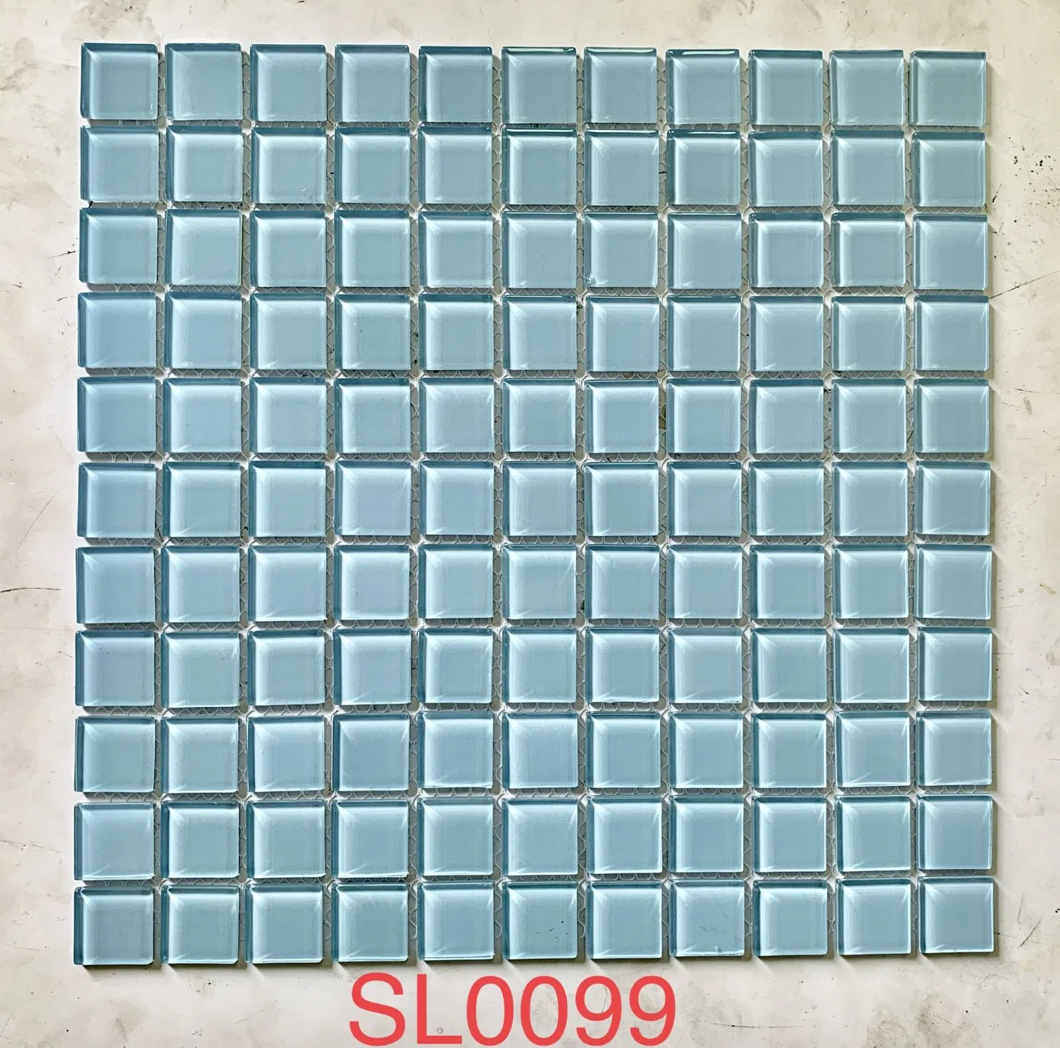 Hot-Selling Blue Glass Mosaic Tile for Swimming Pool