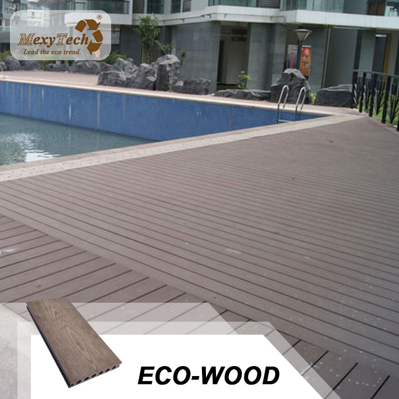 2018 Best Selling Grooved Wood Composite Decking Material
