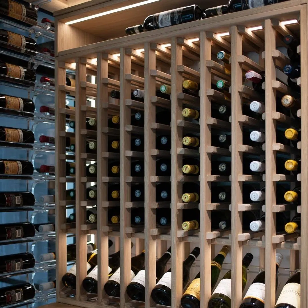 One Stop Customize Eco-Friendly Temperature Controlled Modern Design Private Club Home Bar Large Walk-in Wine Living Room Hotel