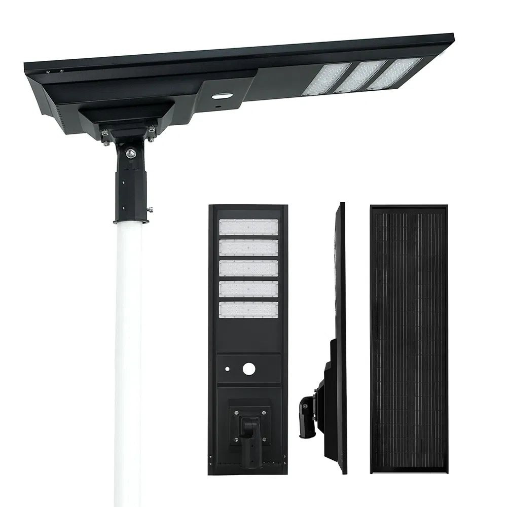 High Lumens High Quality Smart Control Die-Cast Aluminum Integrated All-in-One Solar LED Street Lights