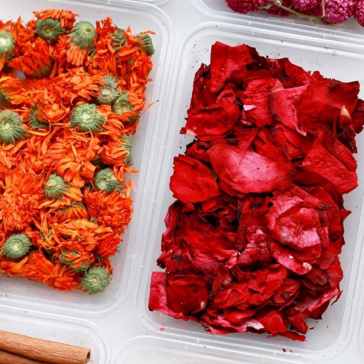 Handmade Dried Flower Rose Lavender Lemon Slices Cinnamon Pine Cones DIY Candle Material Flower