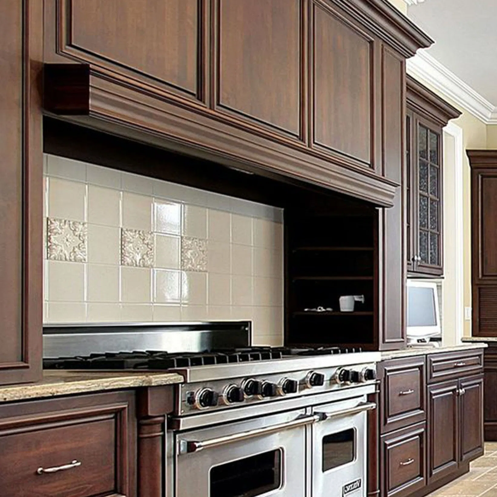 Soft Maple Wood Frame Kitchen Cabinet Shaker White Full Kitchen Units