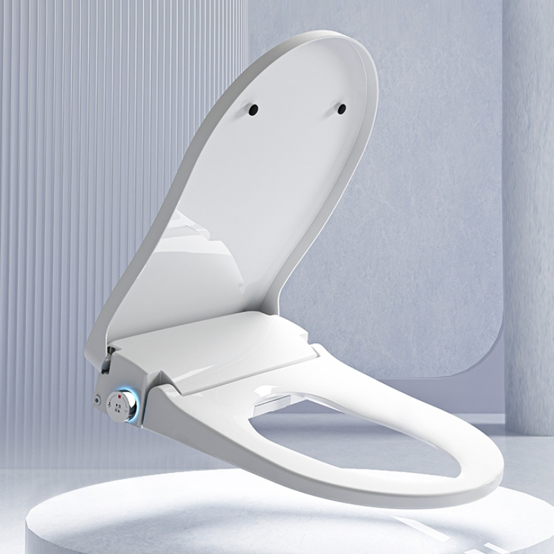 Electric Toilet Cover Self-Cleaning Soft Close with Modern Automatic Lid Smart Toilet Seat Electric Bidet with Remote Controlfor Bathroom