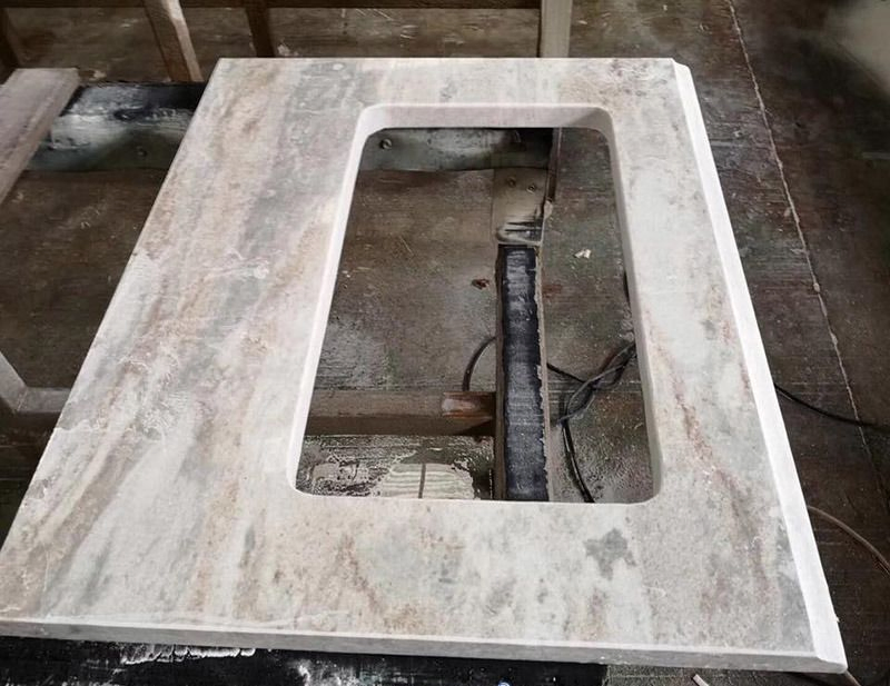 Customized Solid Surface Polished Marble/Quartz/Granite Quartz Kitchen Countertop Vanity Top