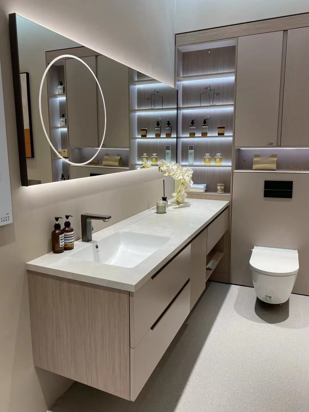 Ss6031 Stainless Steel Bathroom Furniture Double Basin Vanity Unit