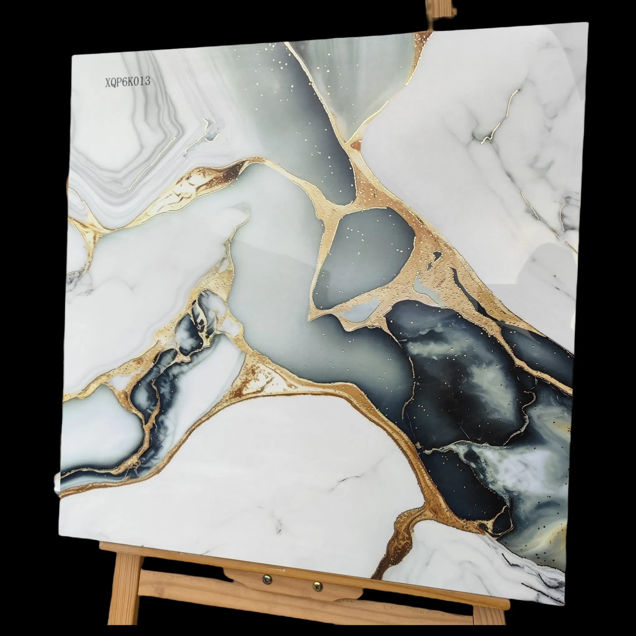 60X60cm Glazed Ceramic Crystal Porcelain Wall Floor Tiles with Gold and Silver