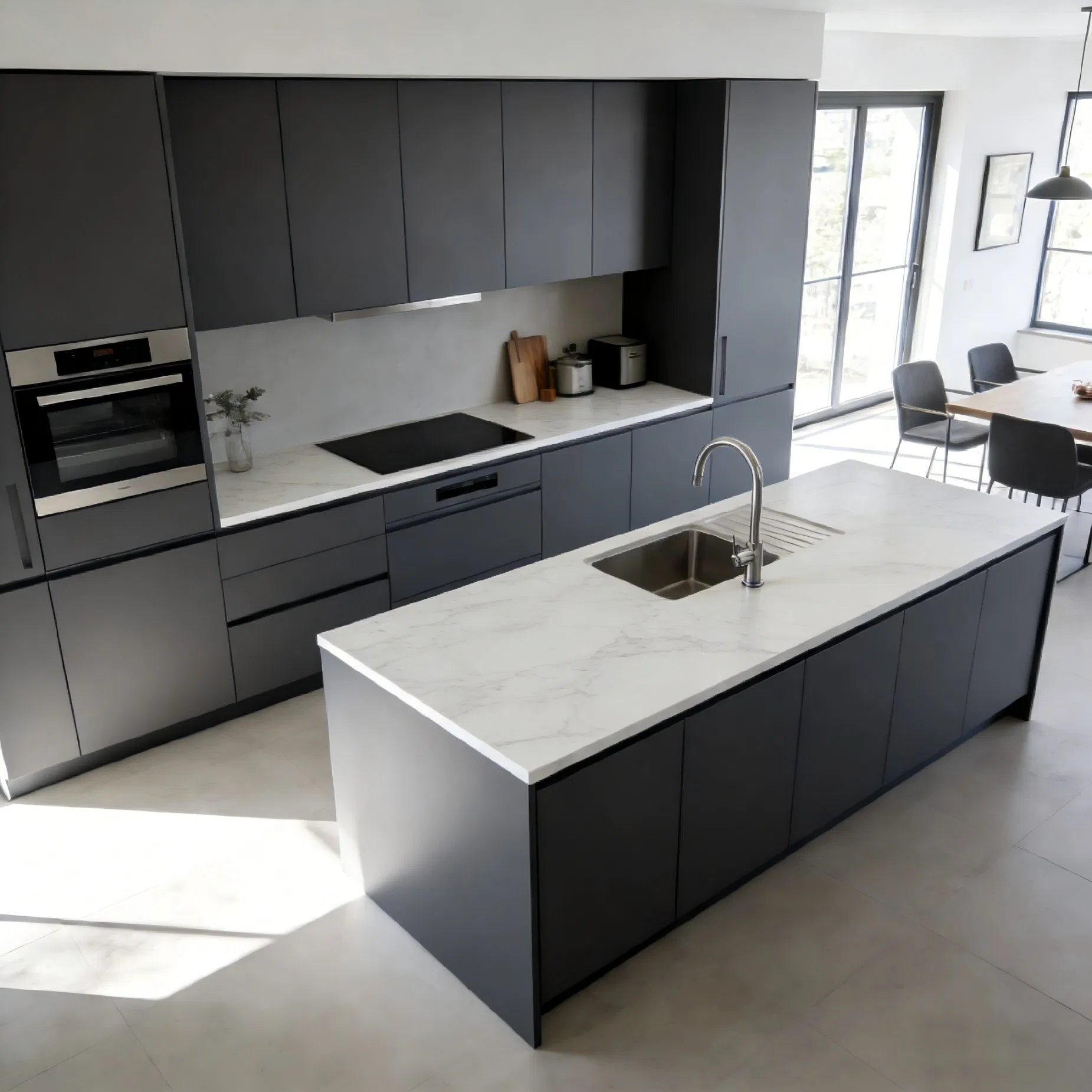 Luxury Modern Kitchen Cabinet System for Custom Homes