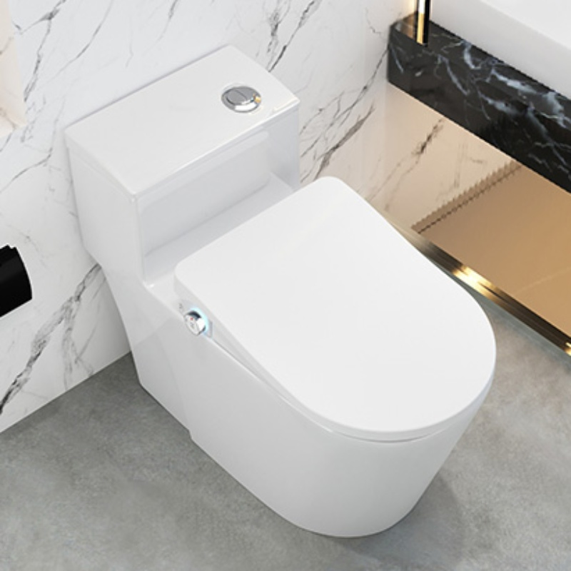 Electric Toilet Cover Self-Cleaning Soft Close with Modern Automatic Lid Smart Toilet Seat Electric Bidet with Remote Controlfor Bathroom