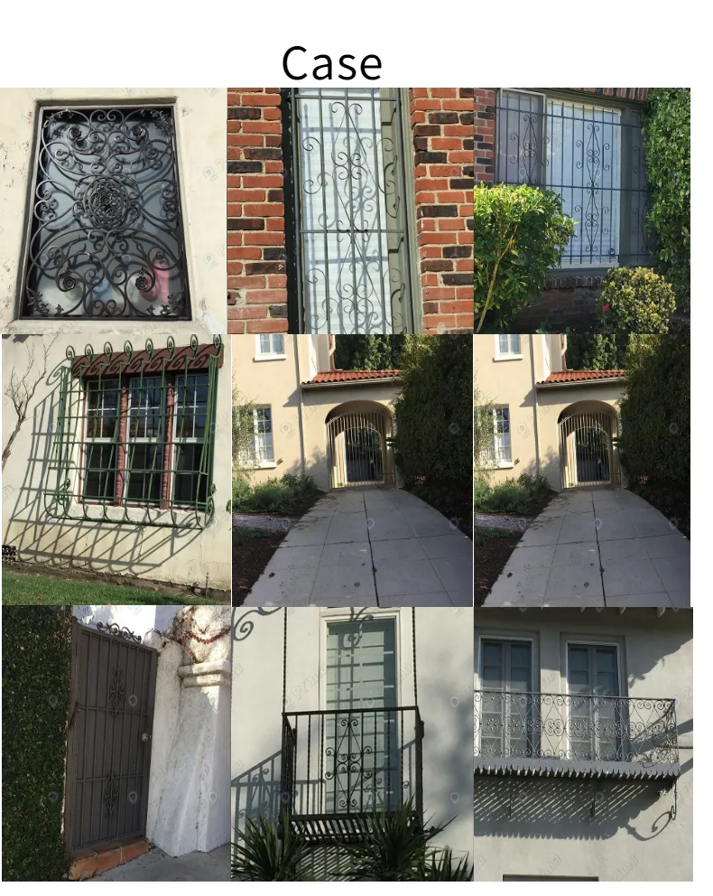 Classic Design Staircase Fence Safety Interior Wrought Iron Stair Railings