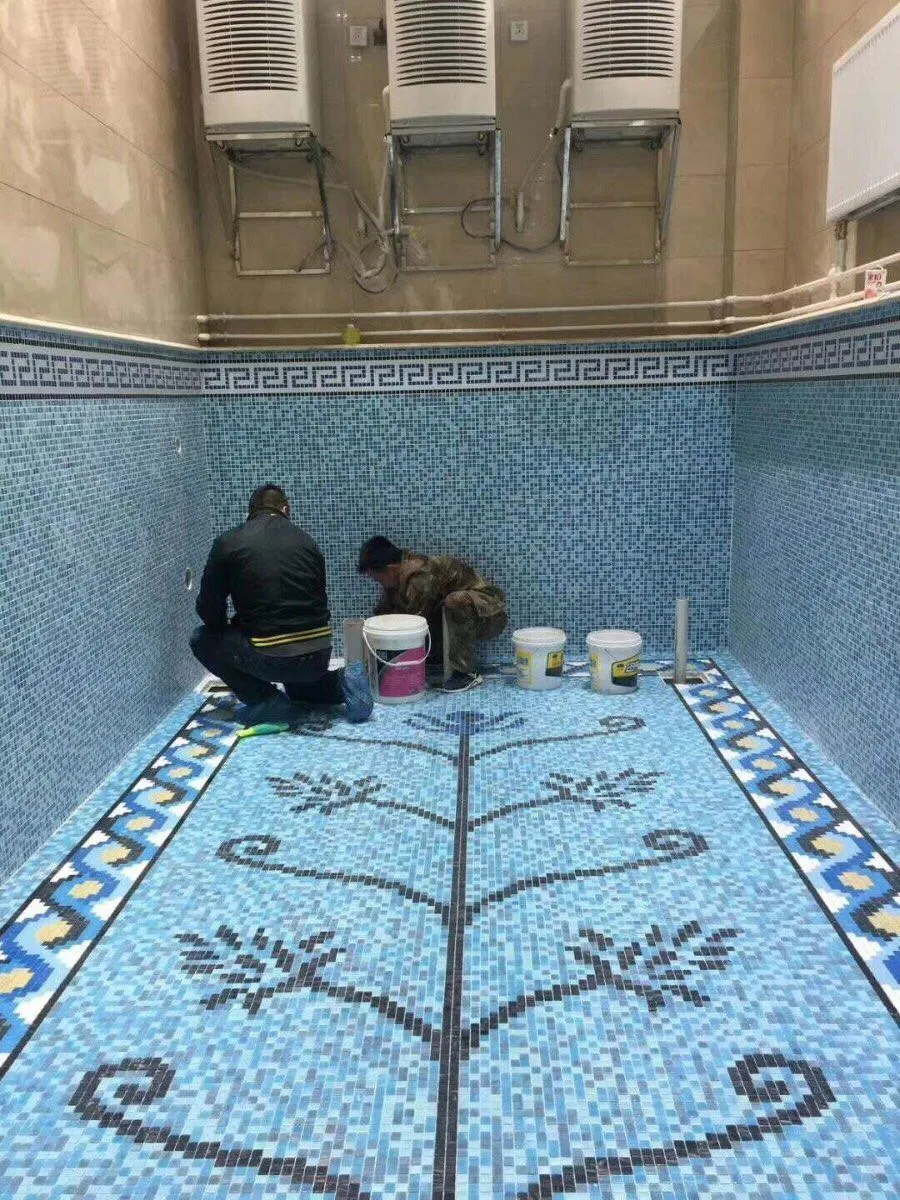 Glass Mosaic Pool Tile Art 2