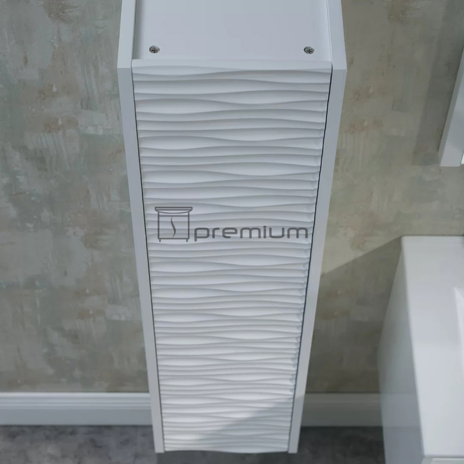 1200mm Width Double Ceramic Sink Wall Mounted Waterproof PVC Furniture Cabinet Bathroom Vanity Unit