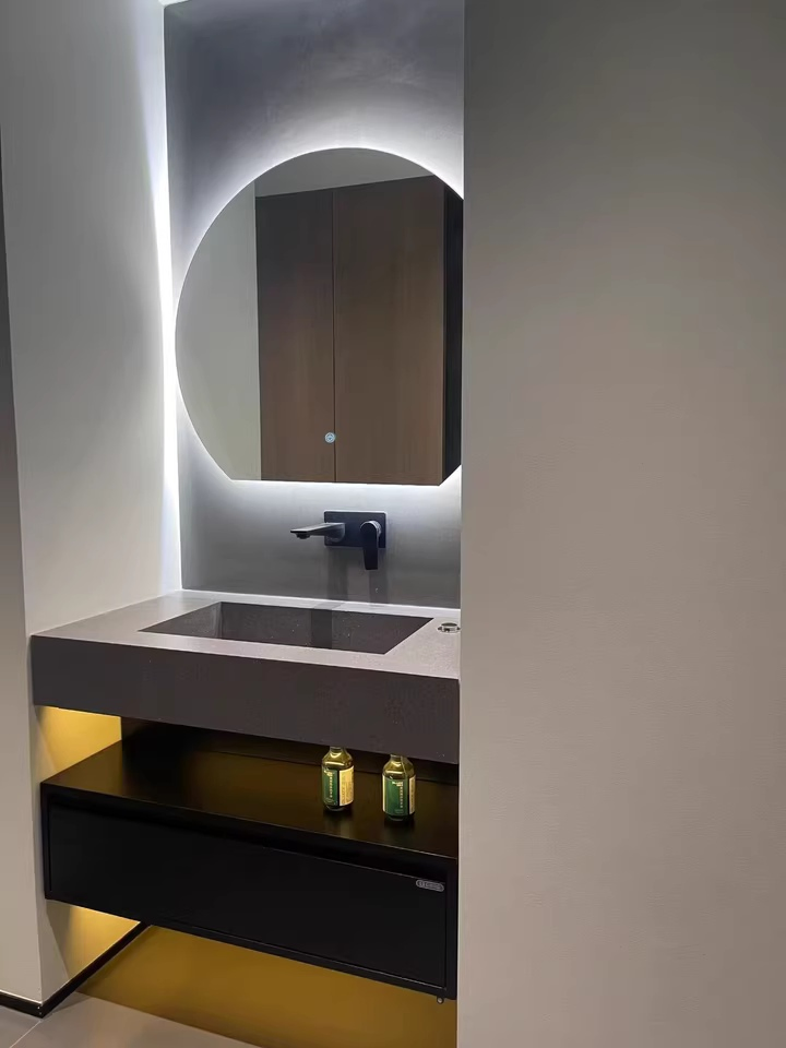 1000mm Wall Hung Stainless Steel Bathroom Vanity Unit with Bath Mirror Ssv6153