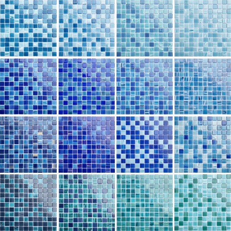 Wholesale Kitchen Subway Wall Decor 304X304 Waterproof Glass Pool Crystal Mosaic Tiles
