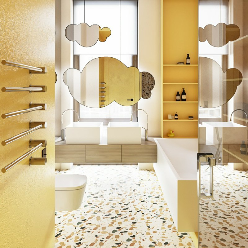 Wholesale Hotel Modern Design Wall Mounted Vanity Set Cabinet Furniture Ceramic Basin LED Mirror Bathroom Vanity Unit