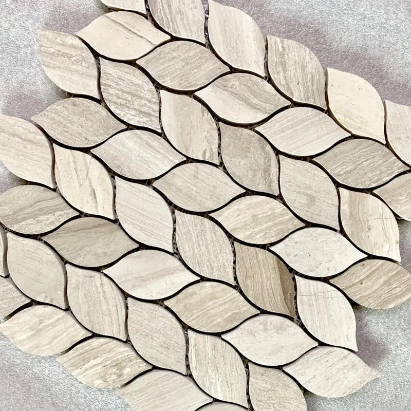 White Wooden Mosaic 1