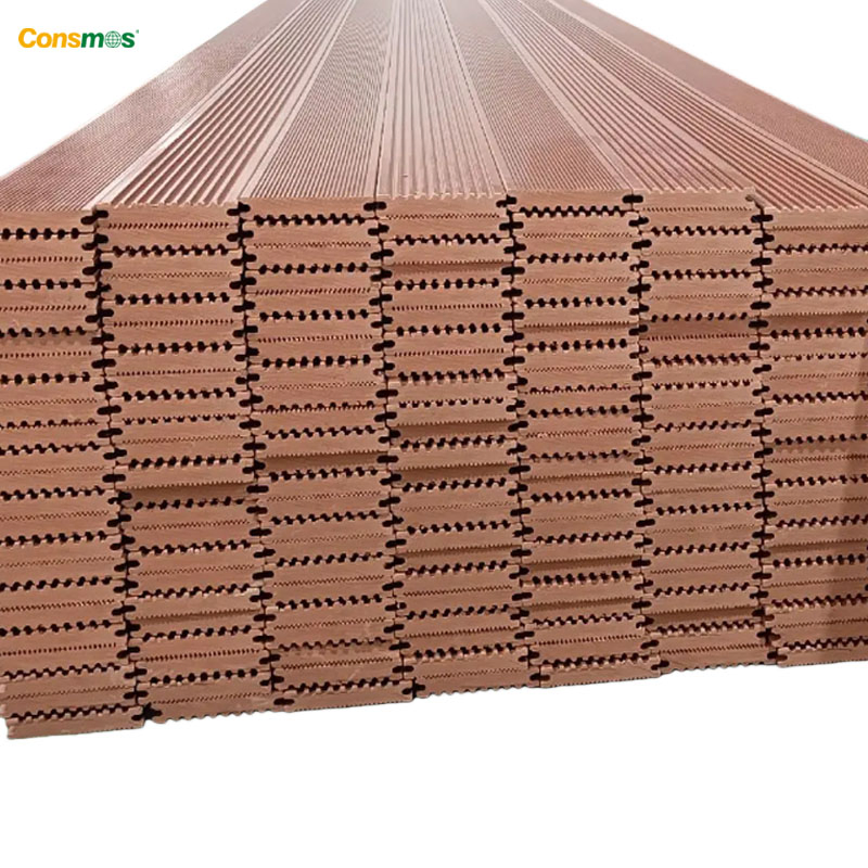 Waterproof Co-Extrusion Pool Wood Plastic Composite Decking WPC Building Material