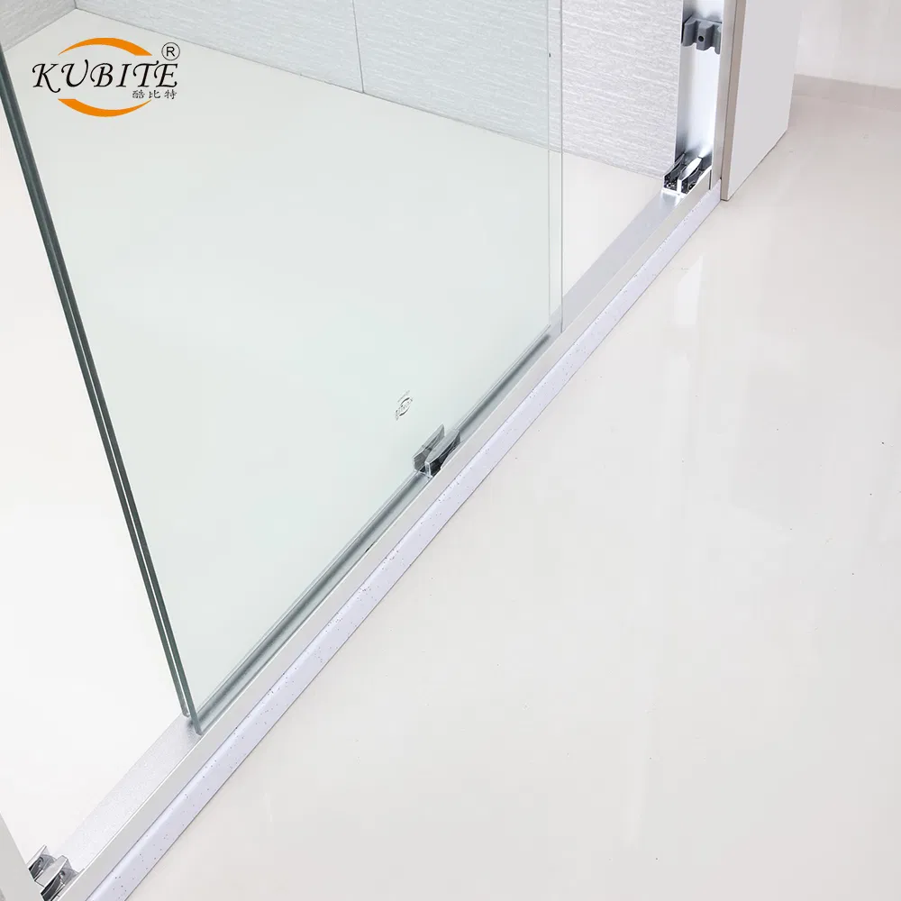 Modern Design Bathroom Stainless Steel Frameless Shower Enclosure with Tempered Glass Sliding Shower Door