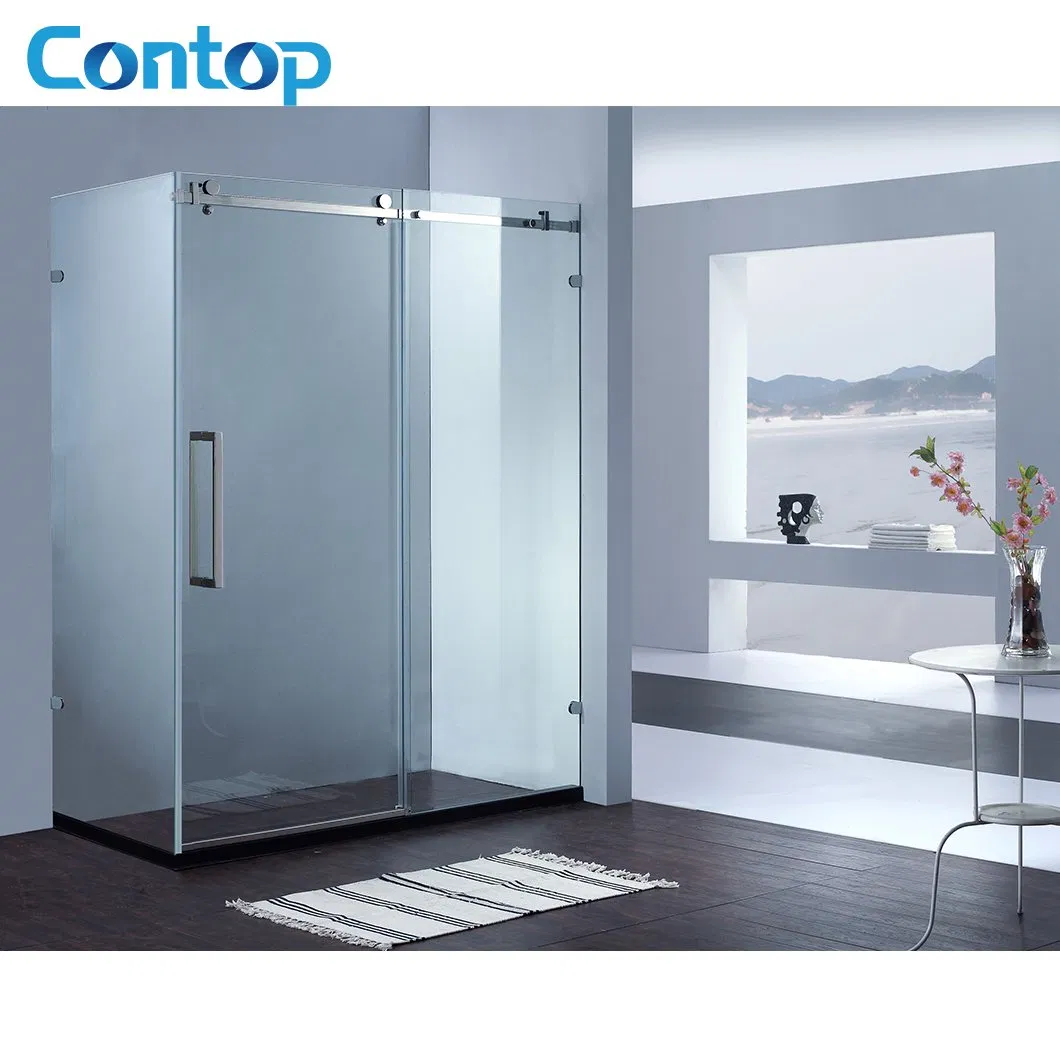 Corner Bathroom Custom Frameless 2 Sided Shower Cubicles Shower Cabin Unit Glass Doors Shower Room Enclosure