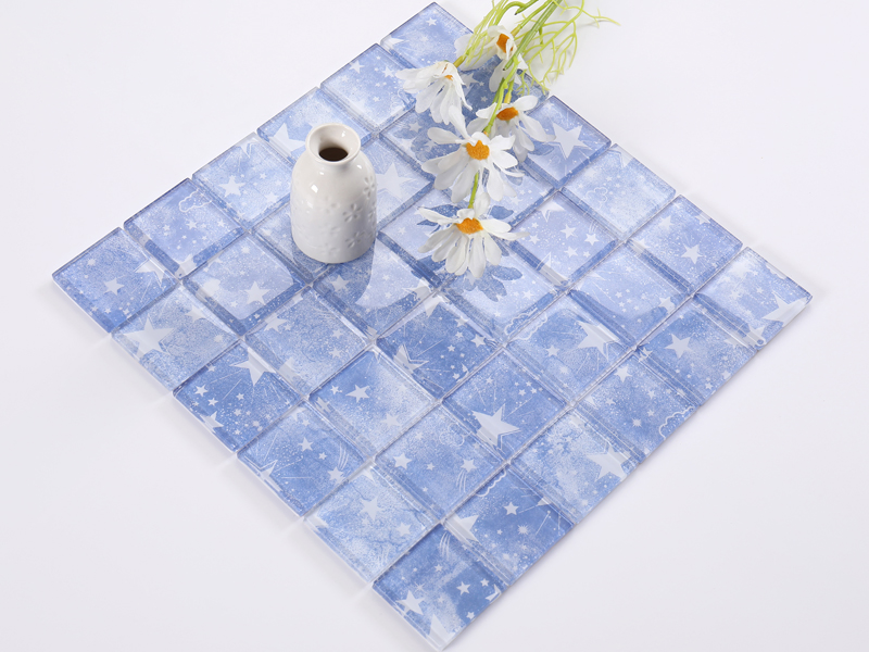 Glass Pool Tile Wholesale Mixed Crystal Glass Mosaic Tile for Swimming Pool Factory Price