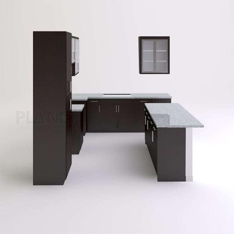 Free Design Hot Sale White Kitchen Island Mini Modular Ilot De Cuisine Blanc Kitchen Cabinet Unit