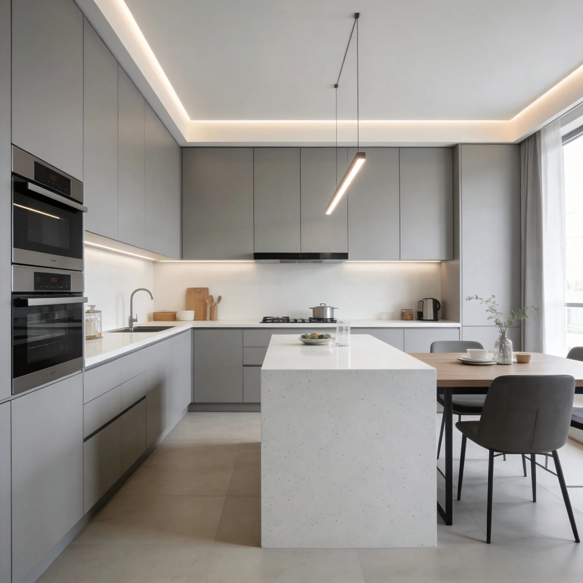 Kitchen Cabinets Furniture System Designed for Practical Daily Use