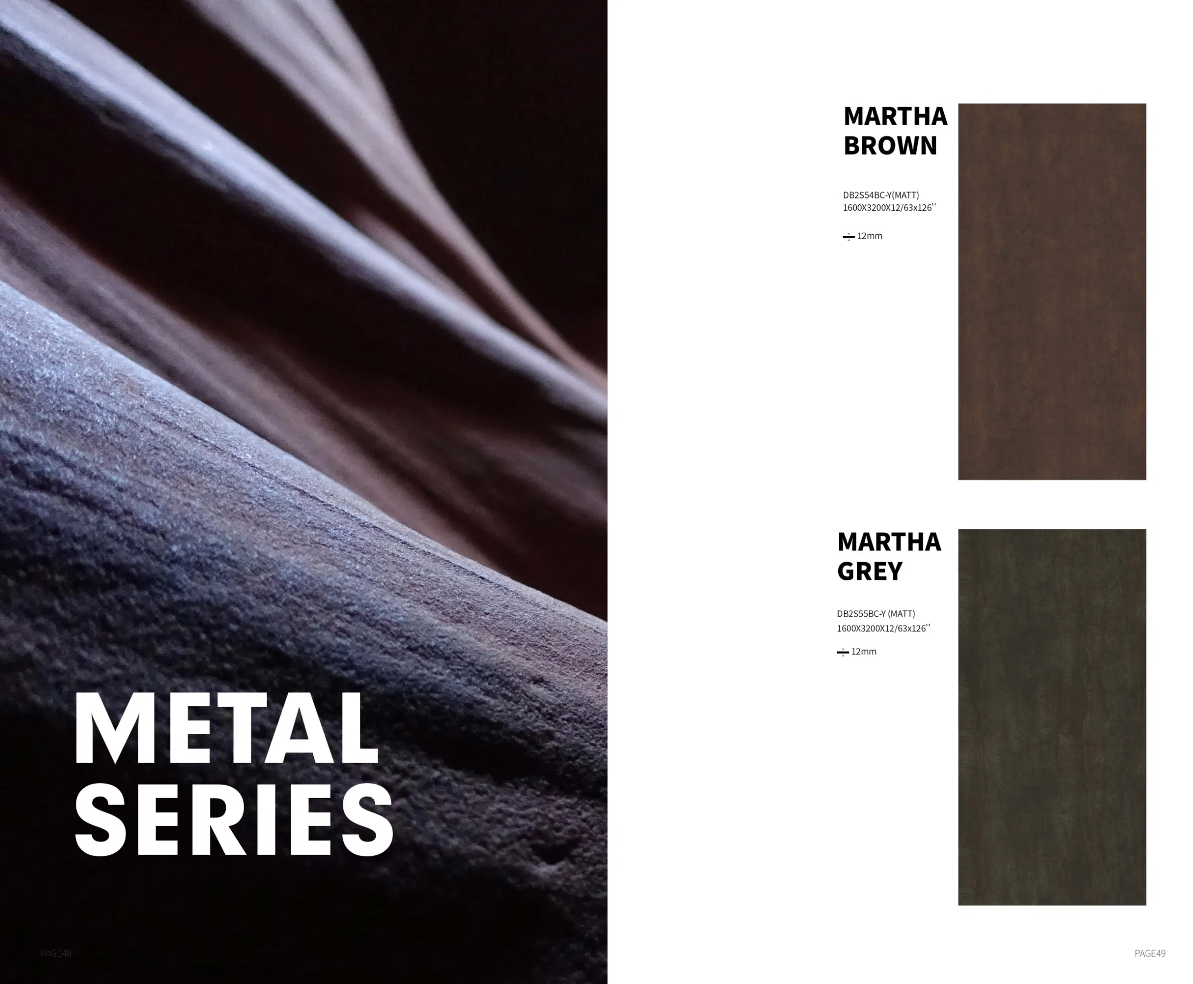 1600X3200X12mm Stone Look and Metal Look Sintered Stone Slab