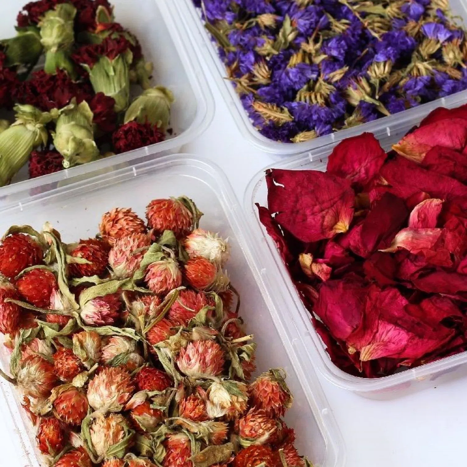 Handmade Dried Flower Rose Lavender Lemon Slices Cinnamon Pine Cones DIY Candle Material Flower