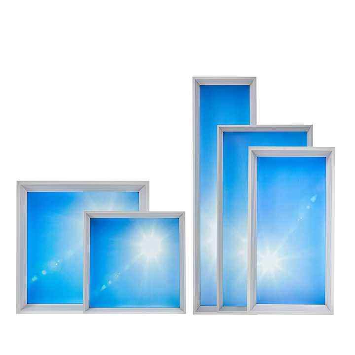 Bbler Smart Lighting System Rooflight Blue Skylight Cloud Panel Blue Sky Lighting Simulated Daylight Clear Natural Skylight