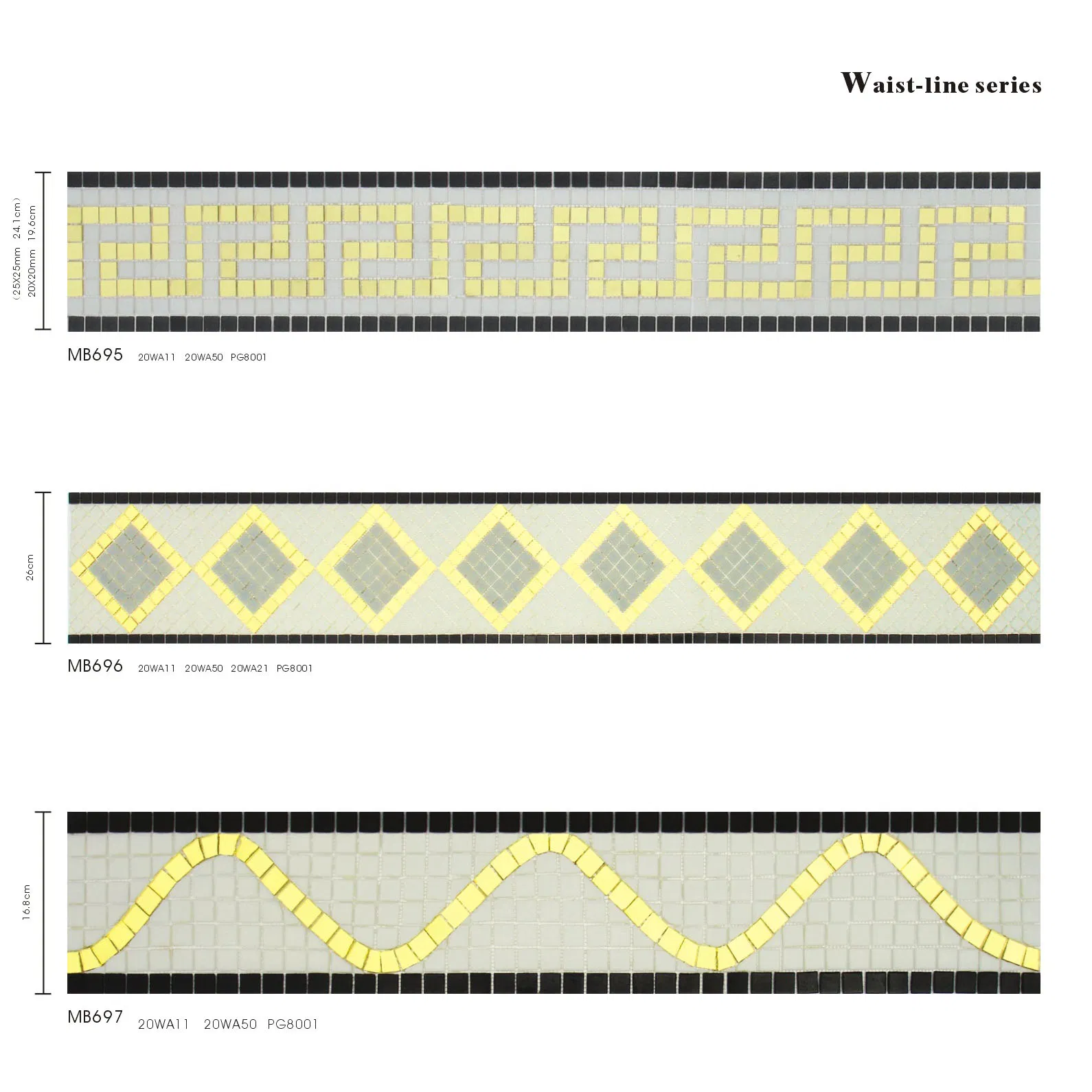 Glass Mosaic for SPA Swimming Pool Tile