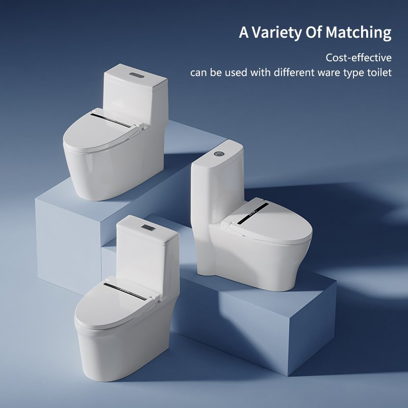 New Electronic Smart Intelligent Toilet Lid Adapt to Various Types Automatic Toilet Cover Smart Remote Bidet Toilet Seat