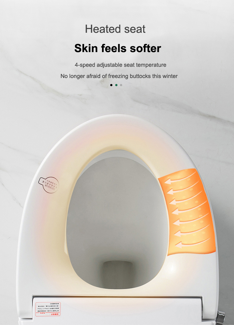 New Modern Bathroom Electric Bidet Intelligent Smart Toilet Seat with Remote