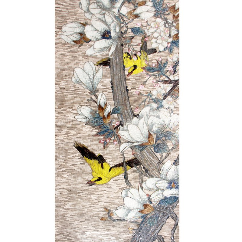 Customized Glass Mural Art Mosaic Wall Tile Living Room Swimming Pool