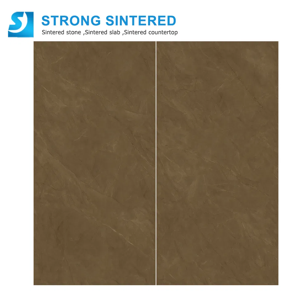 Brown Sintered Stone High Hardness Porcelain Slab Fireplace &amp; Commercial &amp; Coffee Table