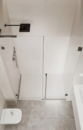 New Model Internet Celebrity Easy Installation Frameless Shower Enclosure