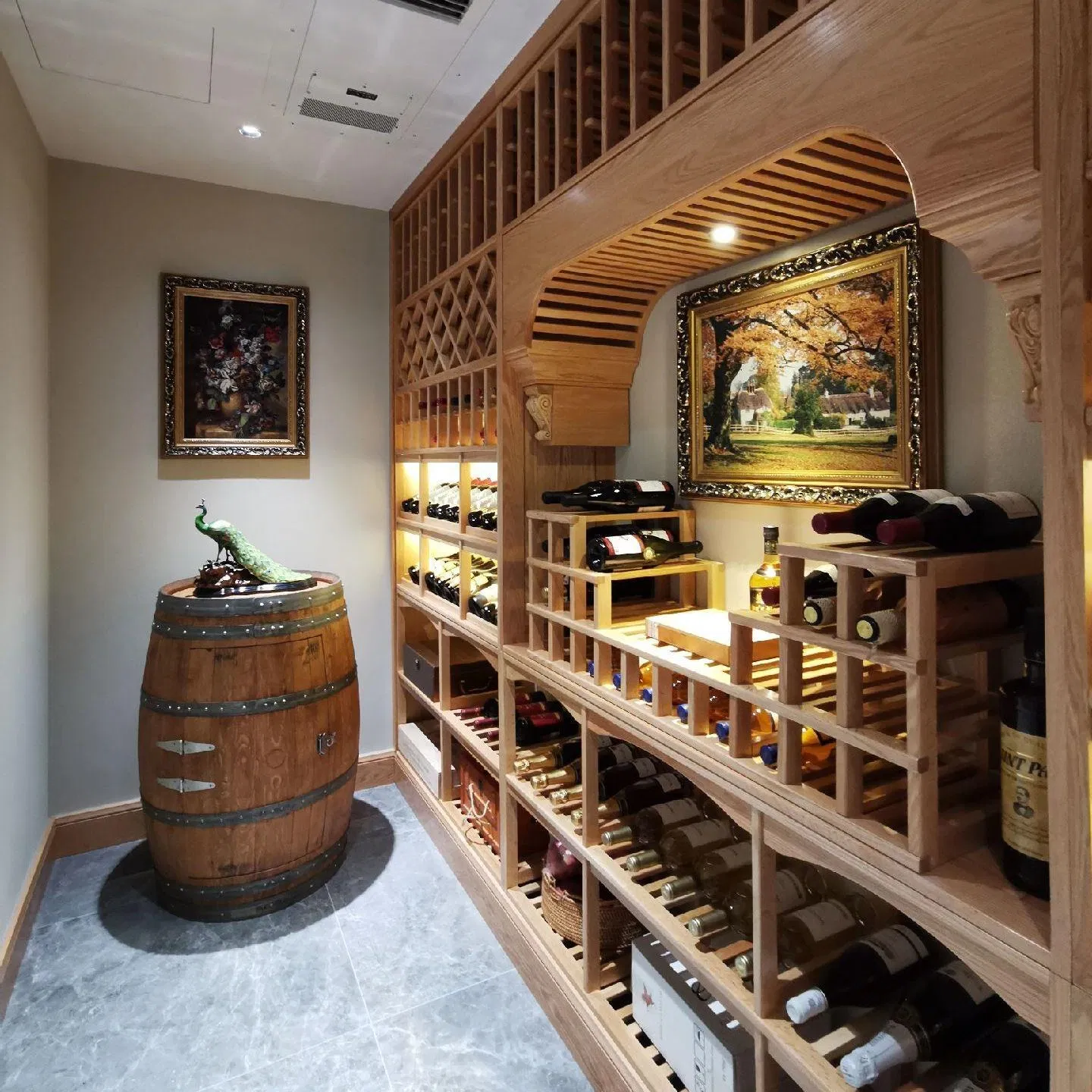 Stainless Steel Walk-in Wine Cellar with High-End Customizable Options