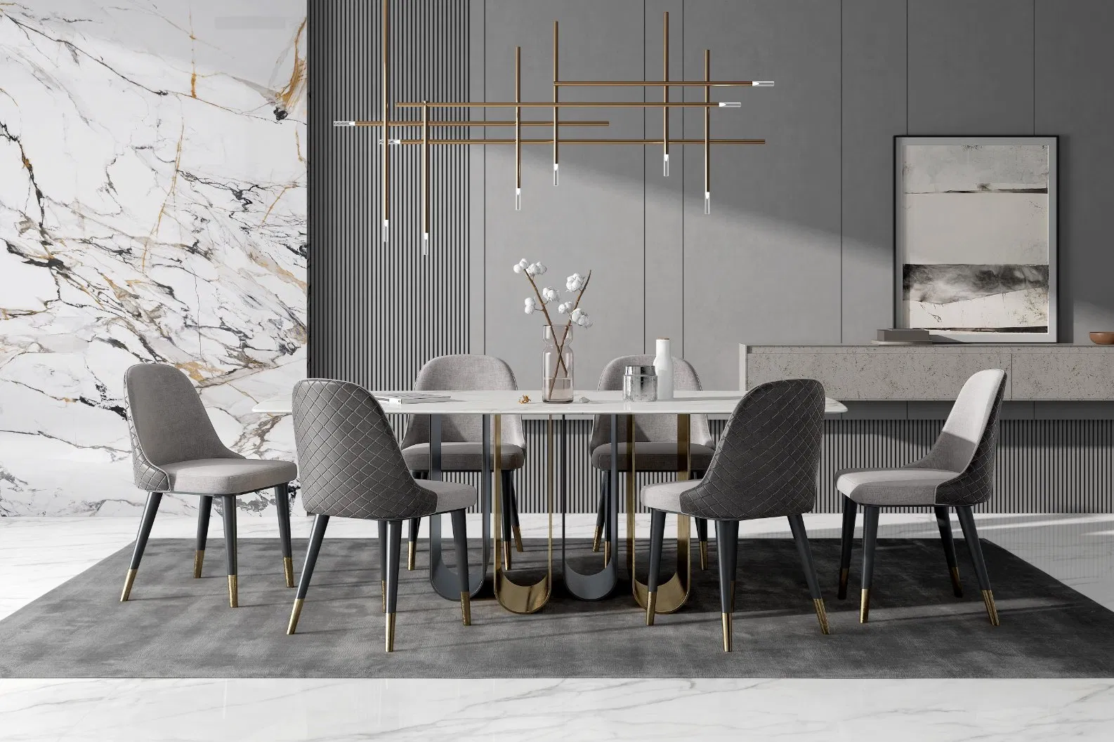 China Supplier Sintered Stone Slabs 3200*1600*12mm for Kitchen Island / Wall /Floor