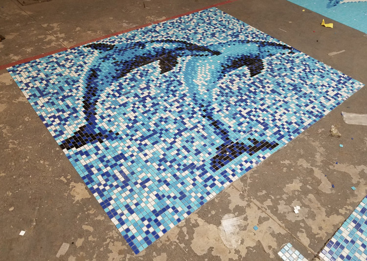 Glass Mosaic for SPA Swimming Pool Tile