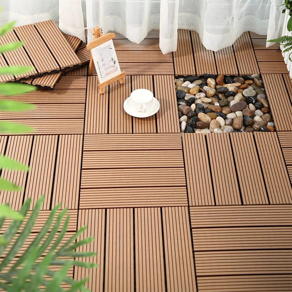 Easy Installation Outdoor Portable Decking WPC Material Eco Friendly
