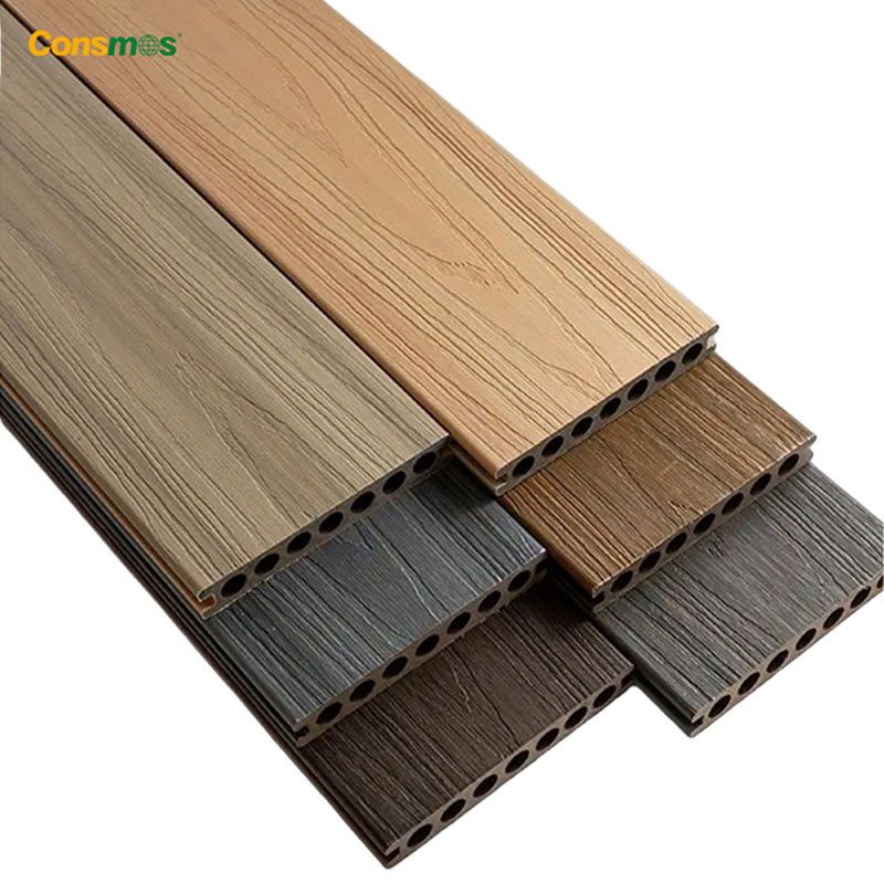Waterproof Co-Extrusion Pool Wood Plastic Composite Decking WPC Building Material
