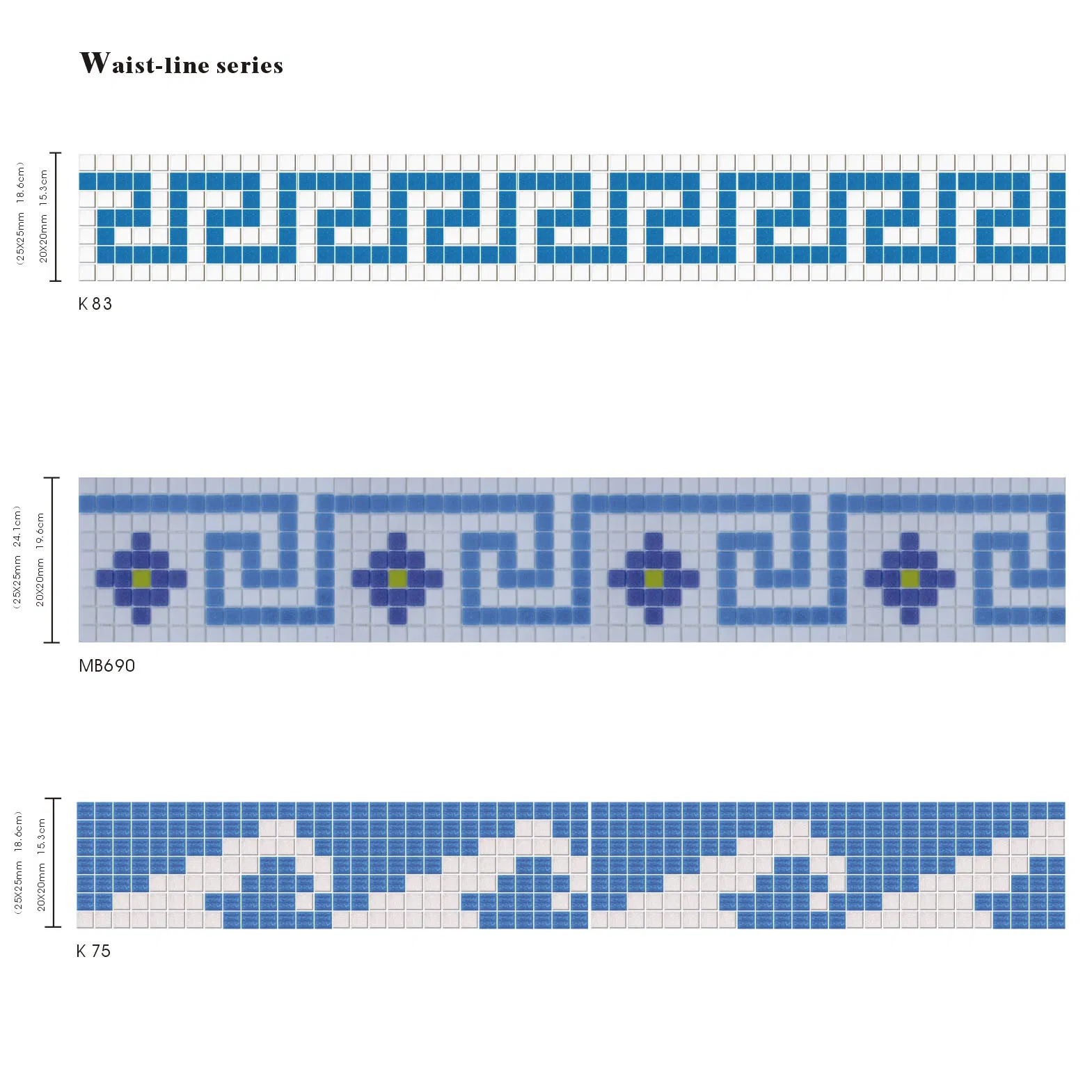 Glass Mosaic for SPA Swimming Pool Tile